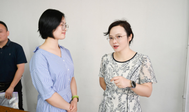 陈瑜校长带队来我院检查新学期第一堂课